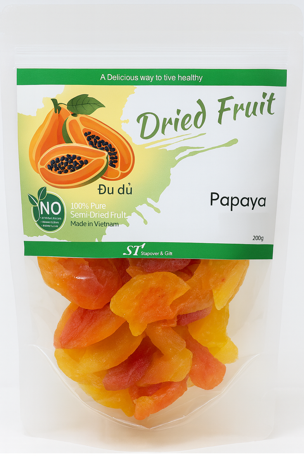 파파야 PaPaya 100% Dried